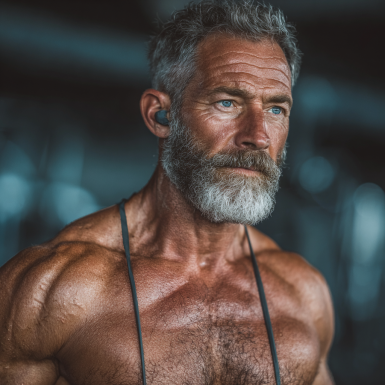 Літні люди займаються фітнесом у групі